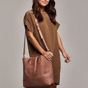 NWOT Able Abera Cross Body Tote in Dusty Rose